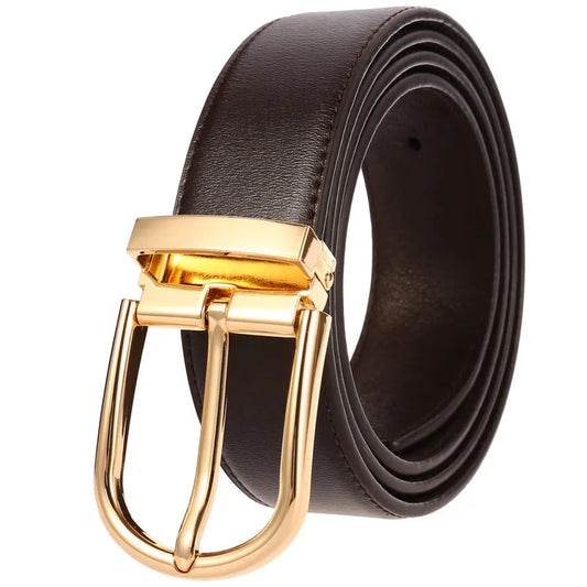 JMT-284554 Vintage Cowhide Leather Man's Belt - Model LY35-21786-3