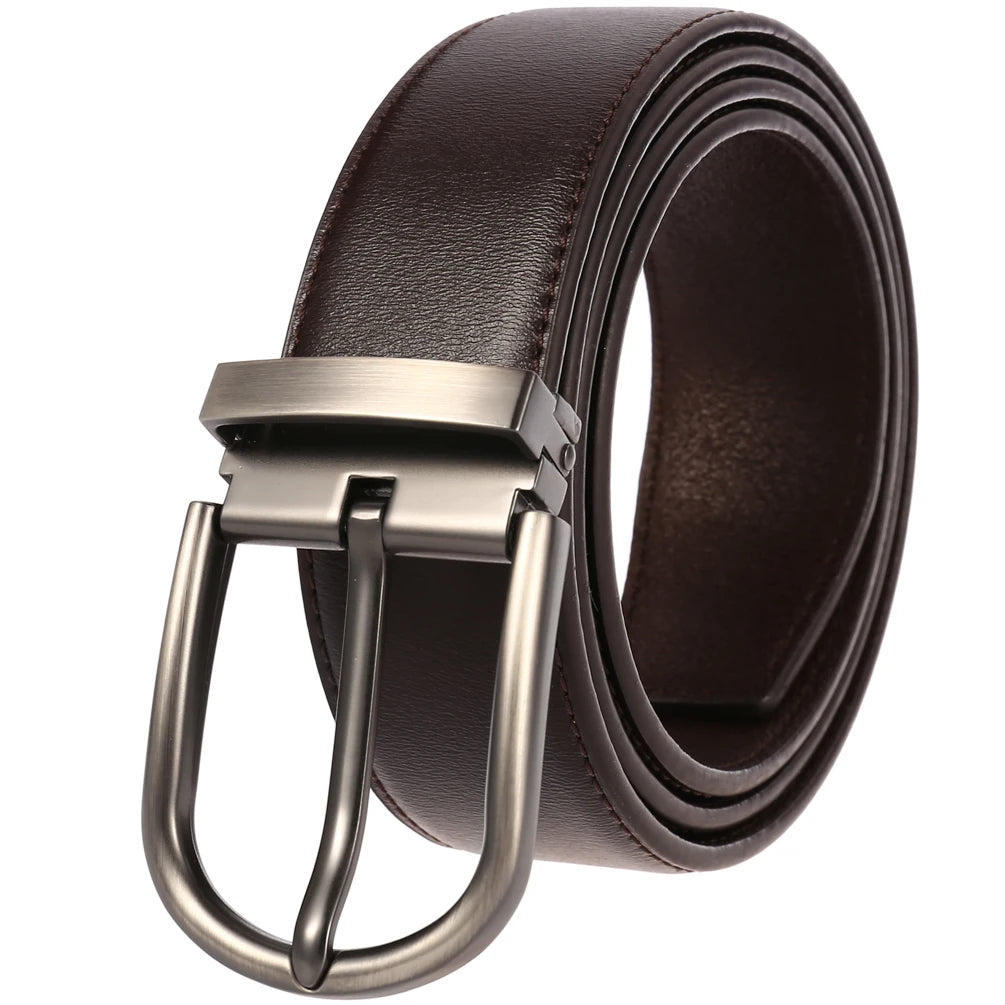 JMT-284554 Vintage Cowhide Leather Man's Belt - Model LY35-21786-3