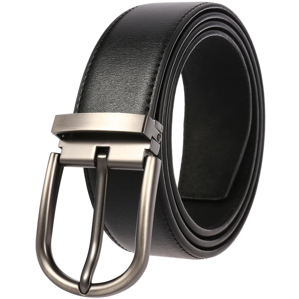 JMT-284554 Vintage Cowhide Leather Man's Belt - Model LY35-21786-3
