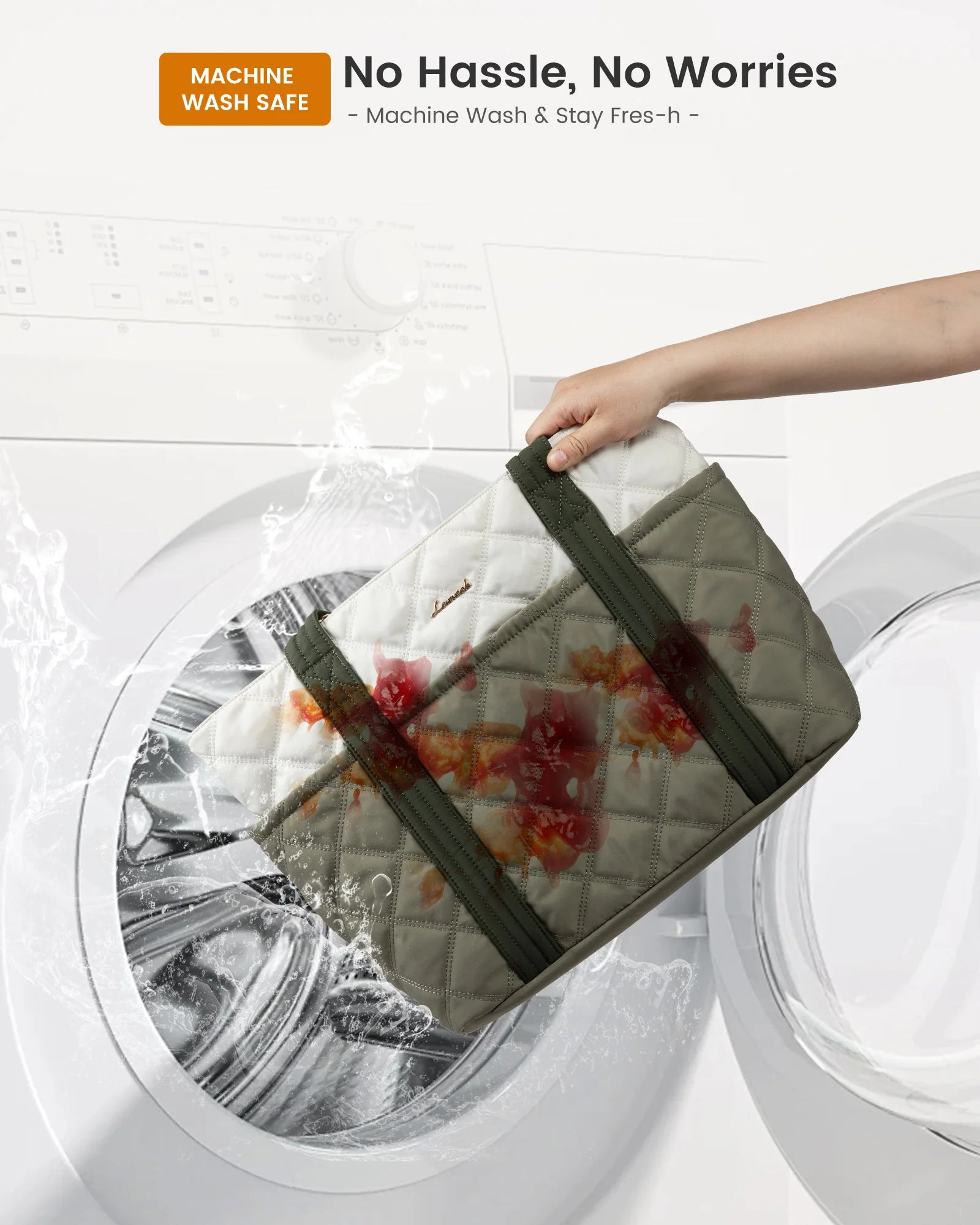 JMT-284618 Puffer Tote Bag for Travel, Work, Gym, and Nursing with Large Capacity for Laptops and Essentials