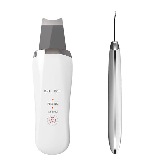 JMT-284938 Ultrasonic Skin Scrubber Face Spatula for Deep Cleaning and Lifting, Handheld Mini Facial Tool with USB Charging