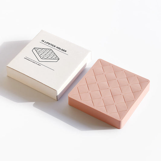 JMT-285066 MUID 16-Case Lipstick Storage Box – Modern Silica Gel Design for Desk and Bathroom, Available in Multiple Colors