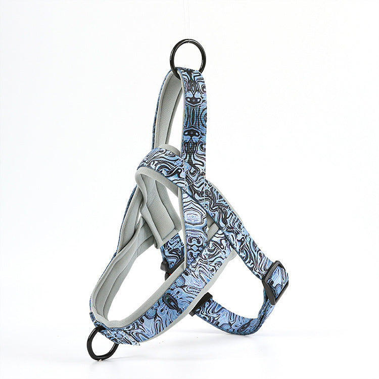 JMT-285130 Adjustable Nylon Dog Vest Harness with Hand-Held Rope Attachment - Multiple Colors Available