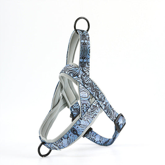 JMT-285130 Adjustable Nylon Dog Vest Harness with Hand-Held Rope Attachment - Multiple Colors Available