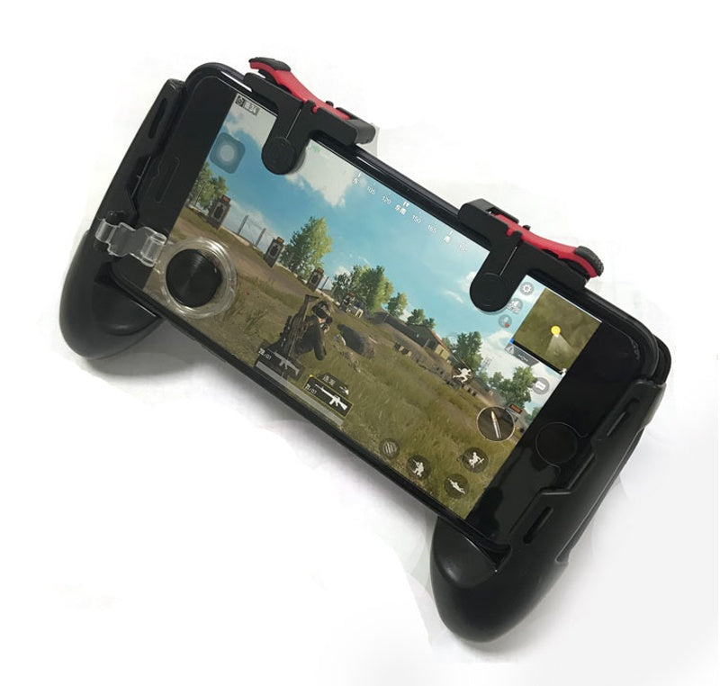JMT-285258 Mobile Game Controller Set with Joystick and Fire Buttons for 5-6 Inch Smartphones, Compatible with Android and iOS