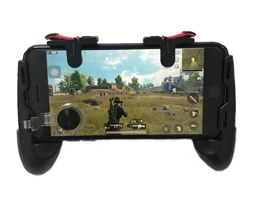JMT-285258 Mobile Game Controller Set with Joystick and Fire Buttons for 5-6 Inch Smartphones, Compatible with Android and iOS