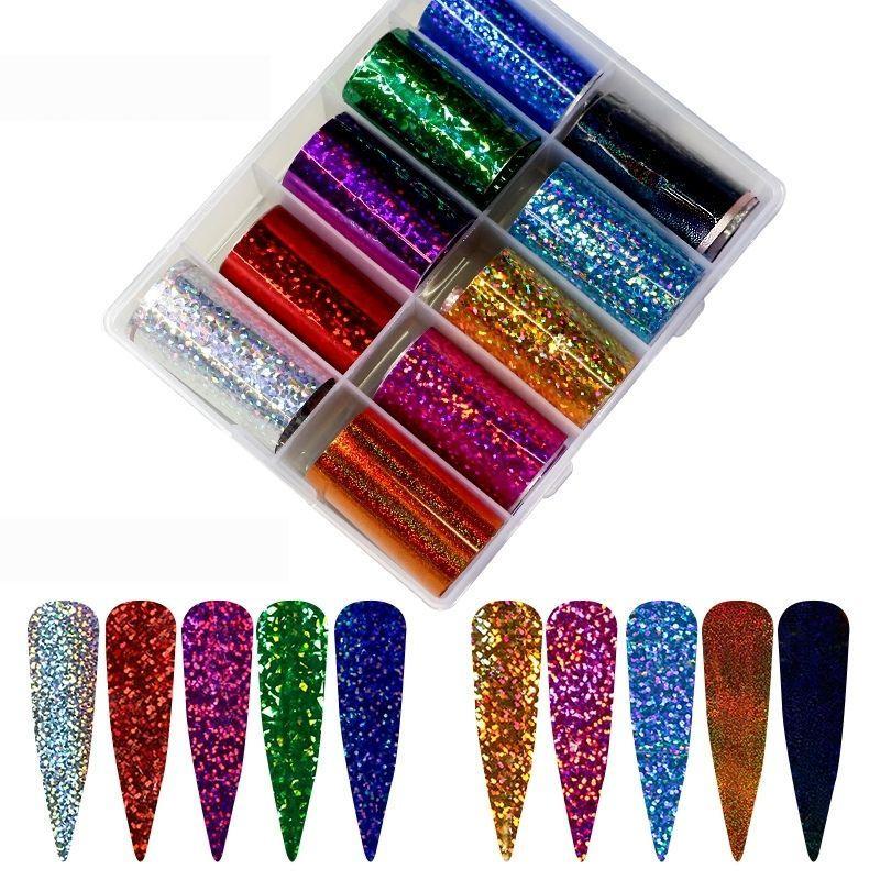 JMT-285258 Starry Sky Nail Art Transfer Paper Set - 4 x 100cm Fashion Trend Stickers
