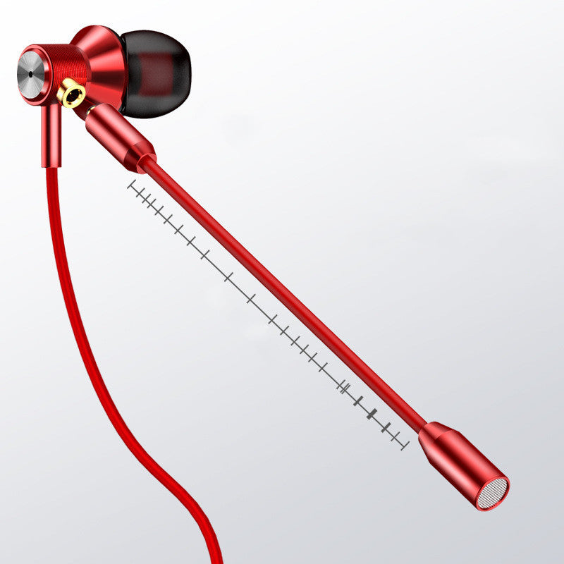 JMT-285770 Double Wheat Wired In-Ear Earbud Headset with Microphone – Rose Gold, Red, Gun Black Options