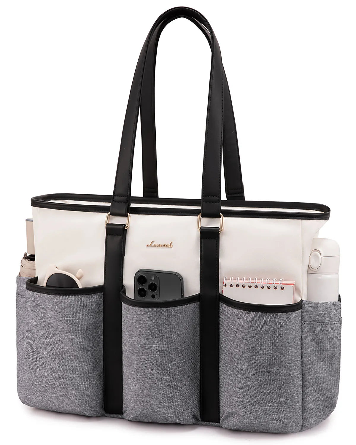 JMT-285770 Multi-Pockets Waterproof Large Laptop Tote Bag for Work, Travel, and College