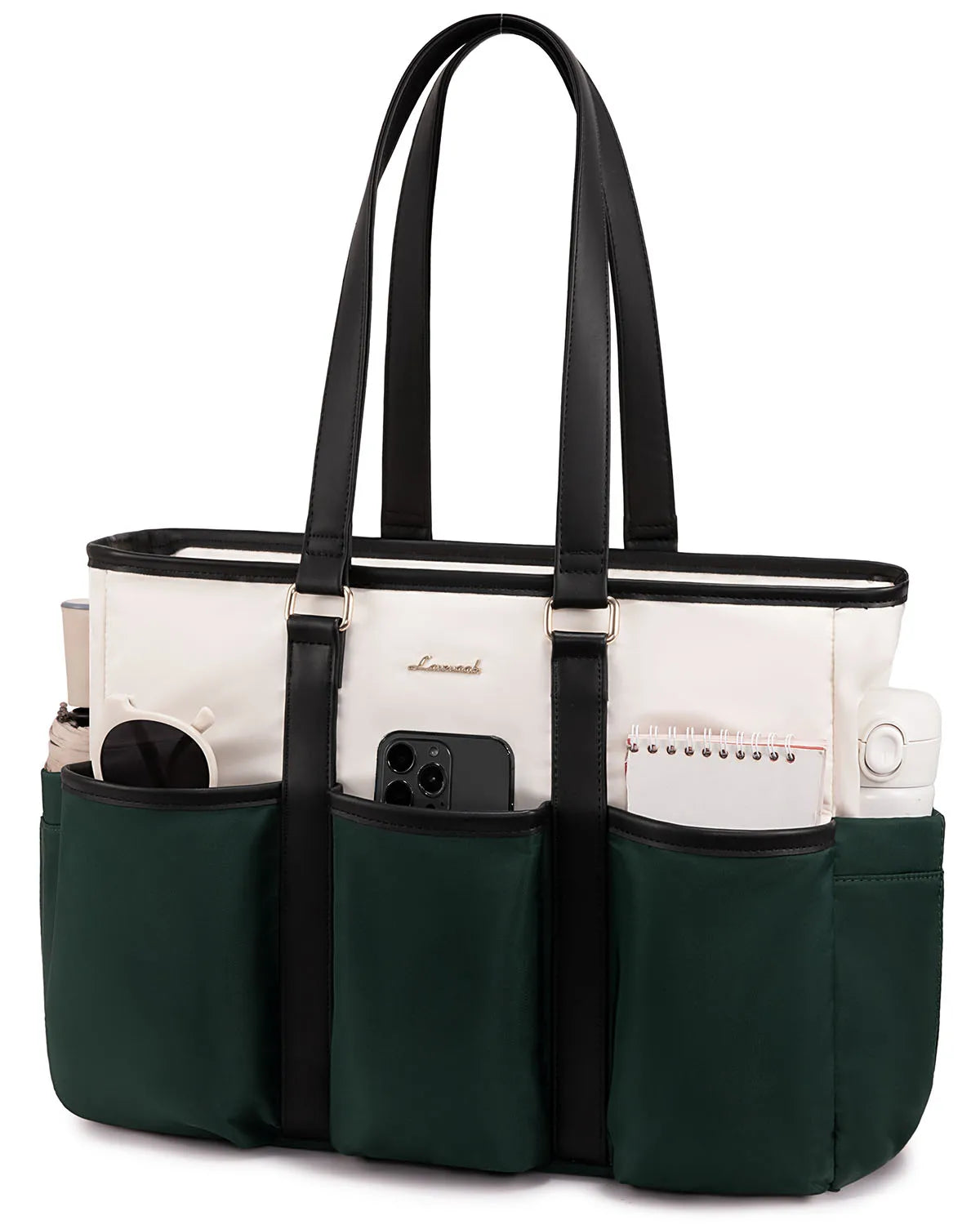 JMT-285770 Multi-Pockets Waterproof Large Laptop Tote Bag for Work, Travel, and College
