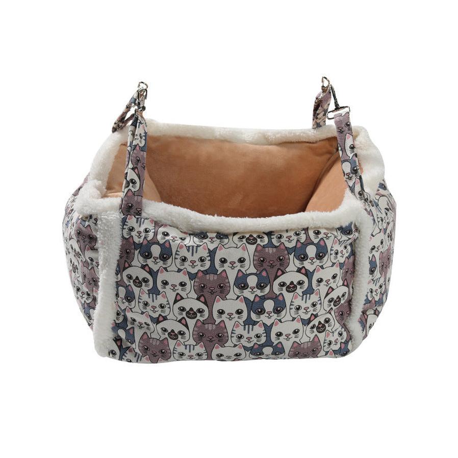 JMT-285962 Cozy Multi-functional Cat Hammock Nest with Semi-Enclosed Design