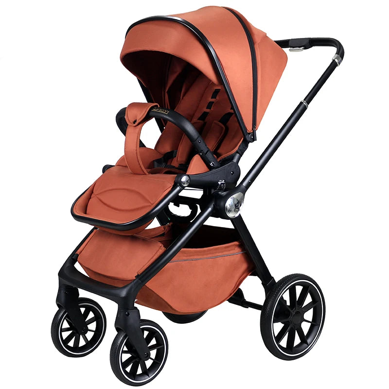 JMT-286090 Lightweight Linen 3-in-1 Baby Stroller for Infants and Toddlers (0-3 Years) in Car Design