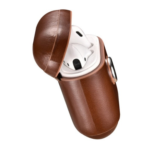 JMT-286922 Leather Protective Sleeve for Wireless Earphones – Shockproof and Fall-Proof Design, Compatible with iPhone Models