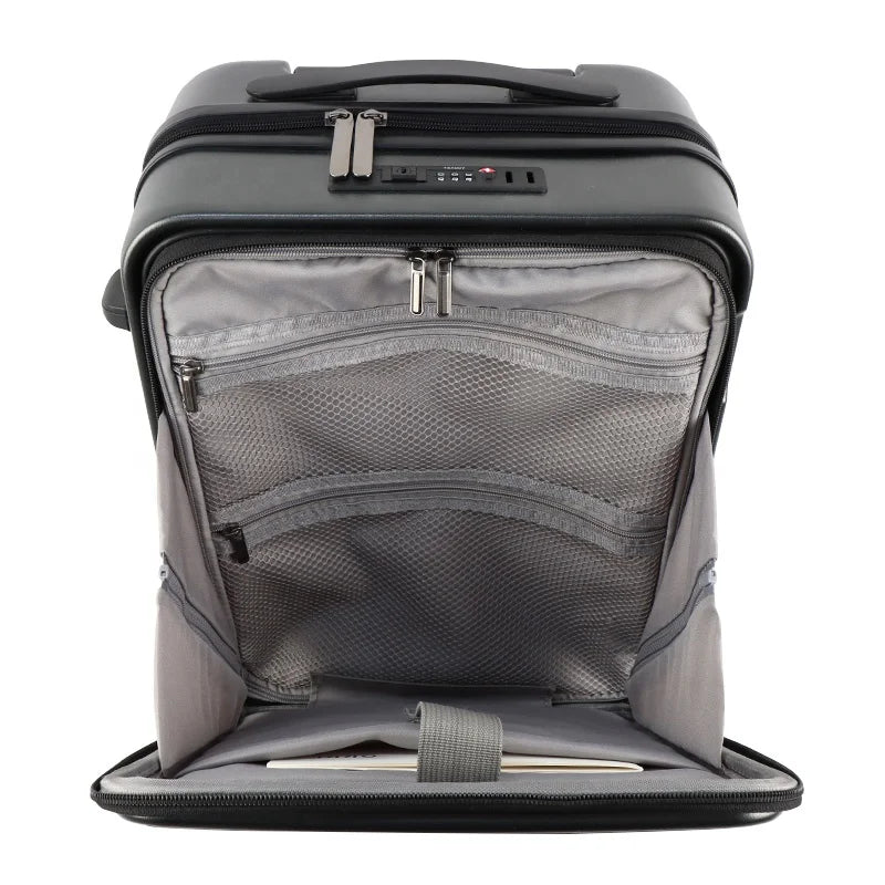 JMT-286986 20-Inch ABS PC Cabin Travel Trolley Case with Laptop Compartment