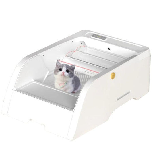JMT-287114 Smart Litter Box with Wide Opening and Automatic Cleaning Feature for Cats