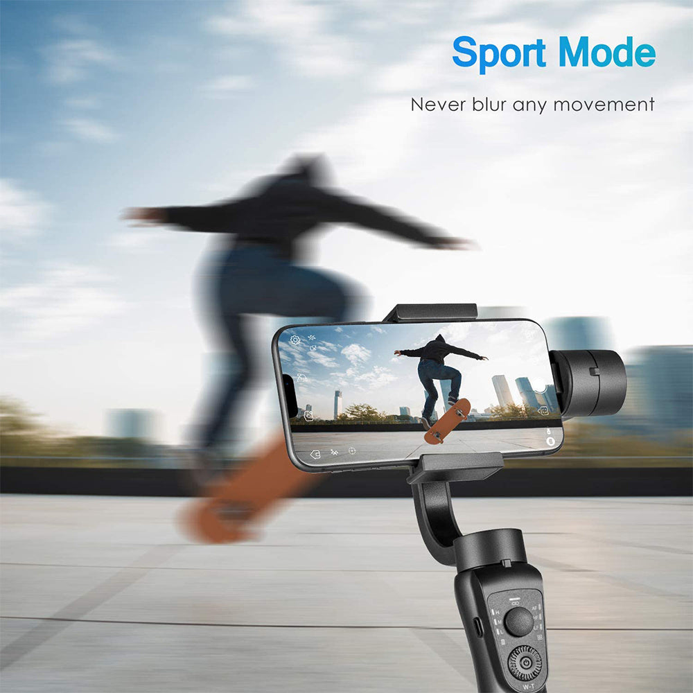 JMT-287114 Three-Axis Handheld Gimbal Stabilizer for Mobile Phones, Lightweight Design with Long Battery Life