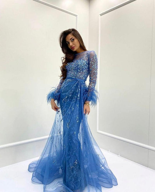 JMT-287178 Blue Elegance Dress for Ladies - Model SH0194