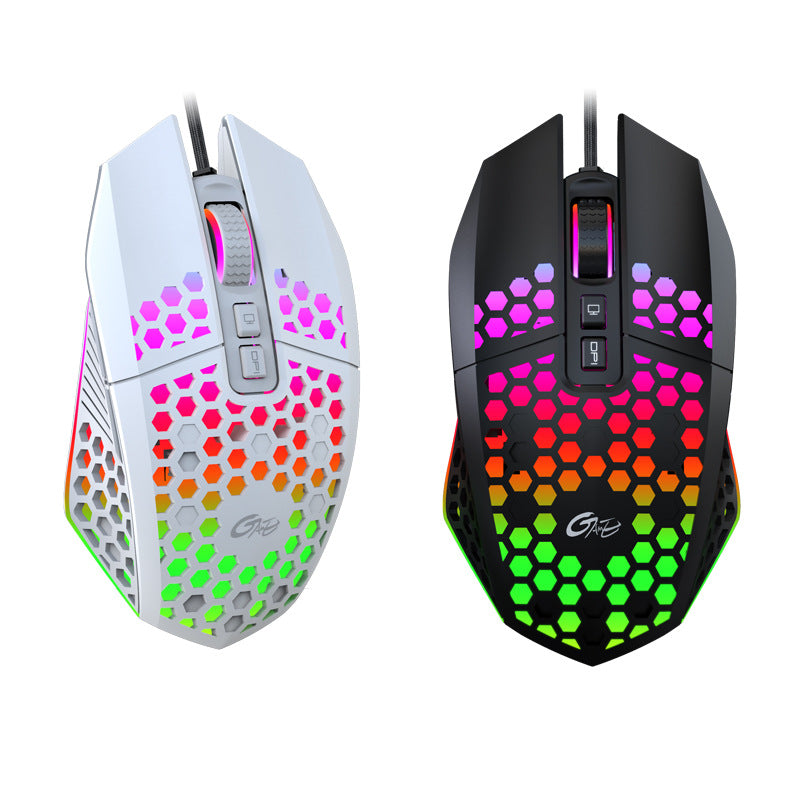 JMT-287178 Luminous Wired Gaming Mouse with 8000 DPI for Desktop and Laptop Use