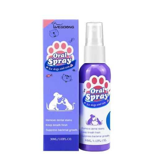 JMT-287178 Pet Oral Cleaning Spray for Cats and Dogs - Freshens Breath, Fights Plaque and Gum Disease