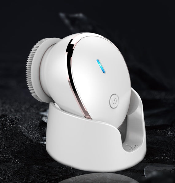 JMT-287242 Ultrasonic Electric Face Cleansing Device with Temperature Sensor in Pearl White