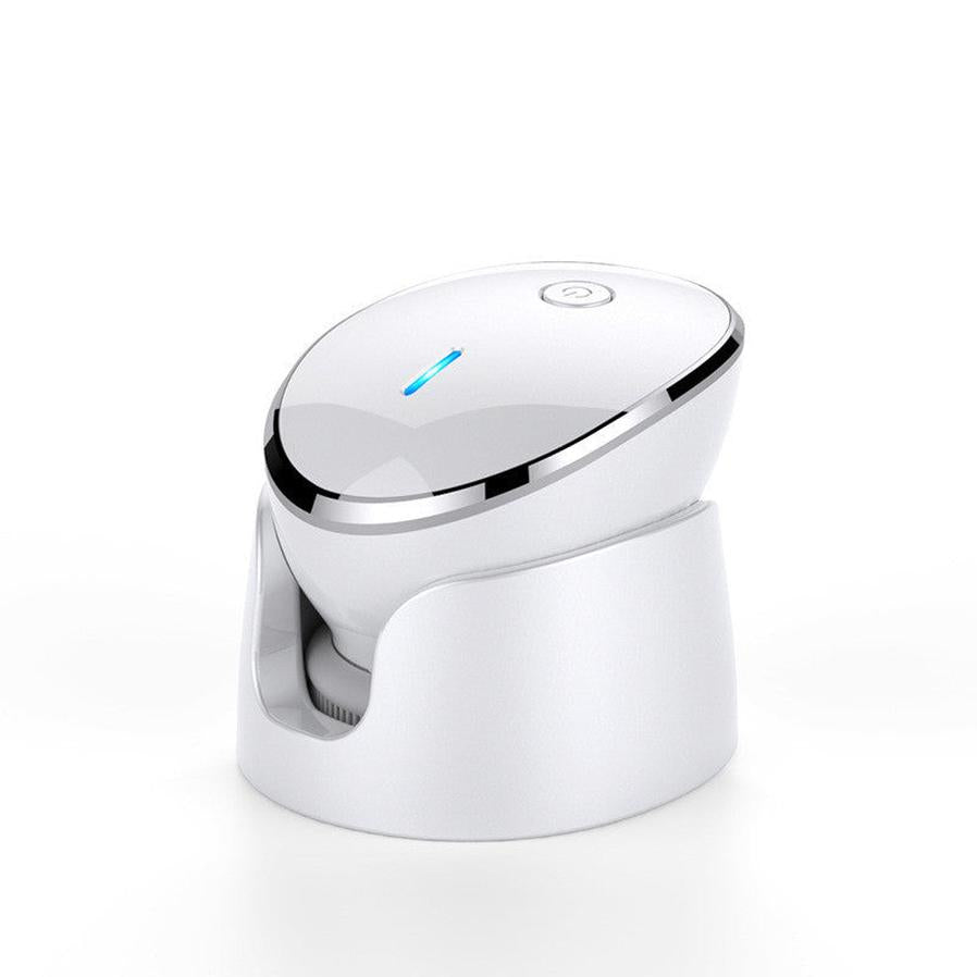 JMT-287242 Ultrasonic Electric Face Cleansing Device with Temperature Sensor in Pearl White