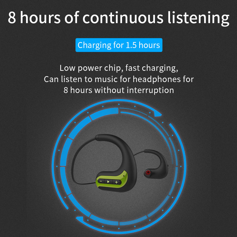 JMT-287242 Waterproof Bluetooth Sports Earphones with 8GB MP3 Player for Swimming and Diving