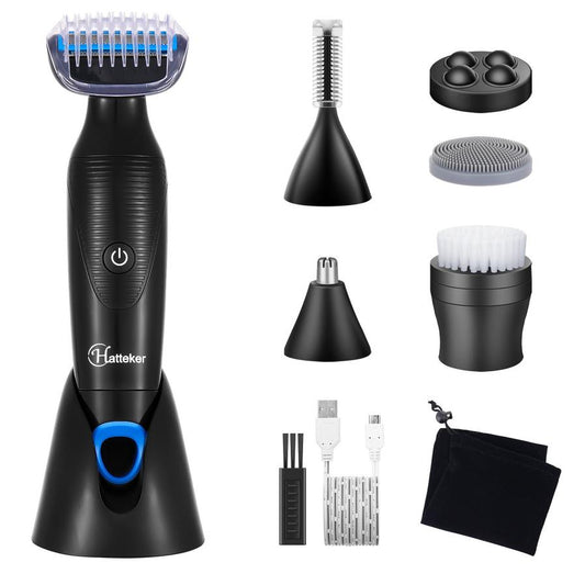 JMT-287498 Multi-Functional Waterproof USB Rechargeable Portable Electric Shaving Razor with Accessories