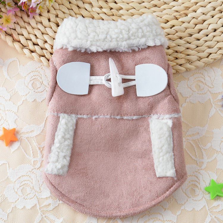 JMT-287882 Lamb Velvet Teddy Dog Costume for Stylish Pets