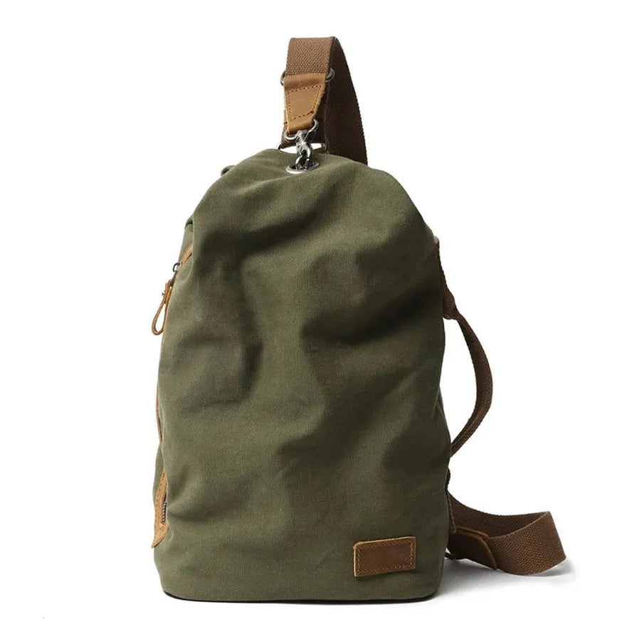 JMT-288138 Retro Canvas Crossbody Shoulder Bag for Men, Casual Outdoor Chest Bag