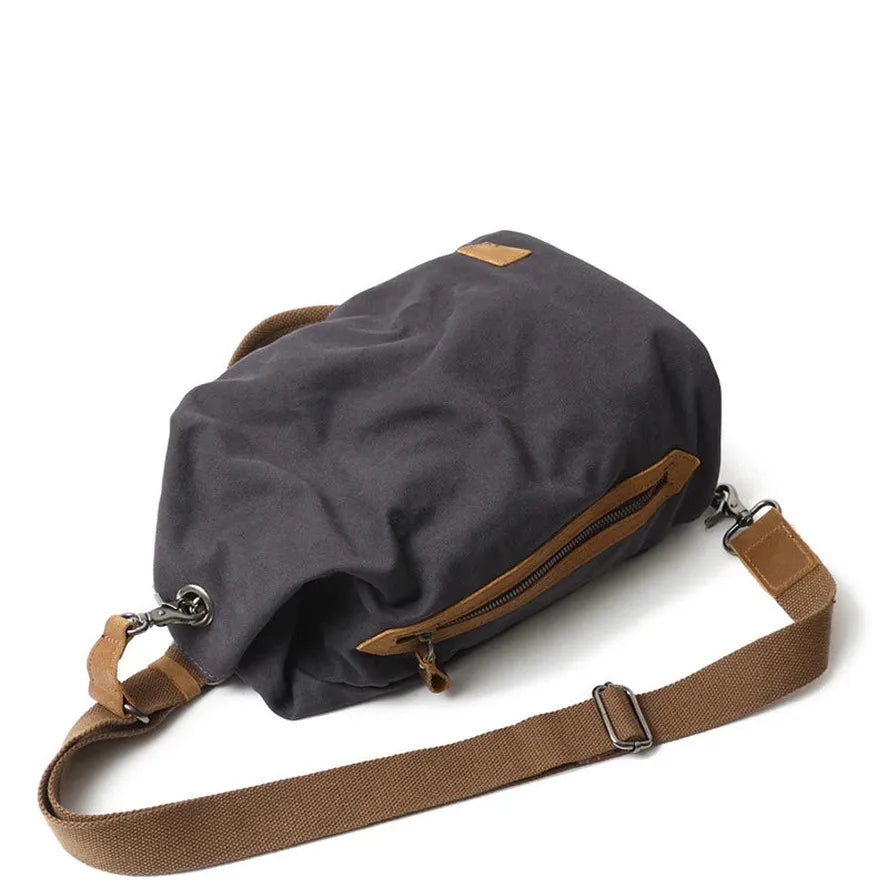 JMT-288138 Retro Canvas Crossbody Shoulder Bag for Men, Casual Outdoor Chest Bag