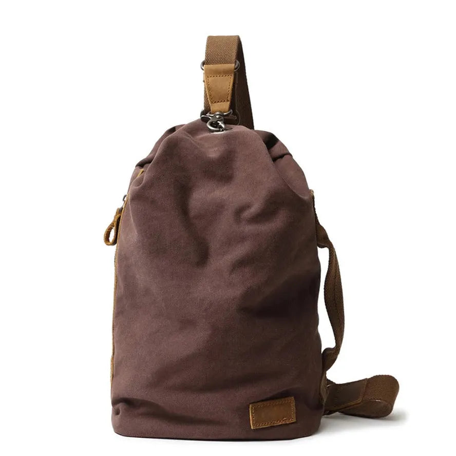 JMT-288138 Retro Canvas Crossbody Shoulder Bag for Men, Casual Outdoor Chest Bag