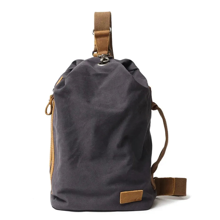 JMT-288138 Retro Canvas Crossbody Shoulder Bag for Men, Casual Outdoor Chest Bag