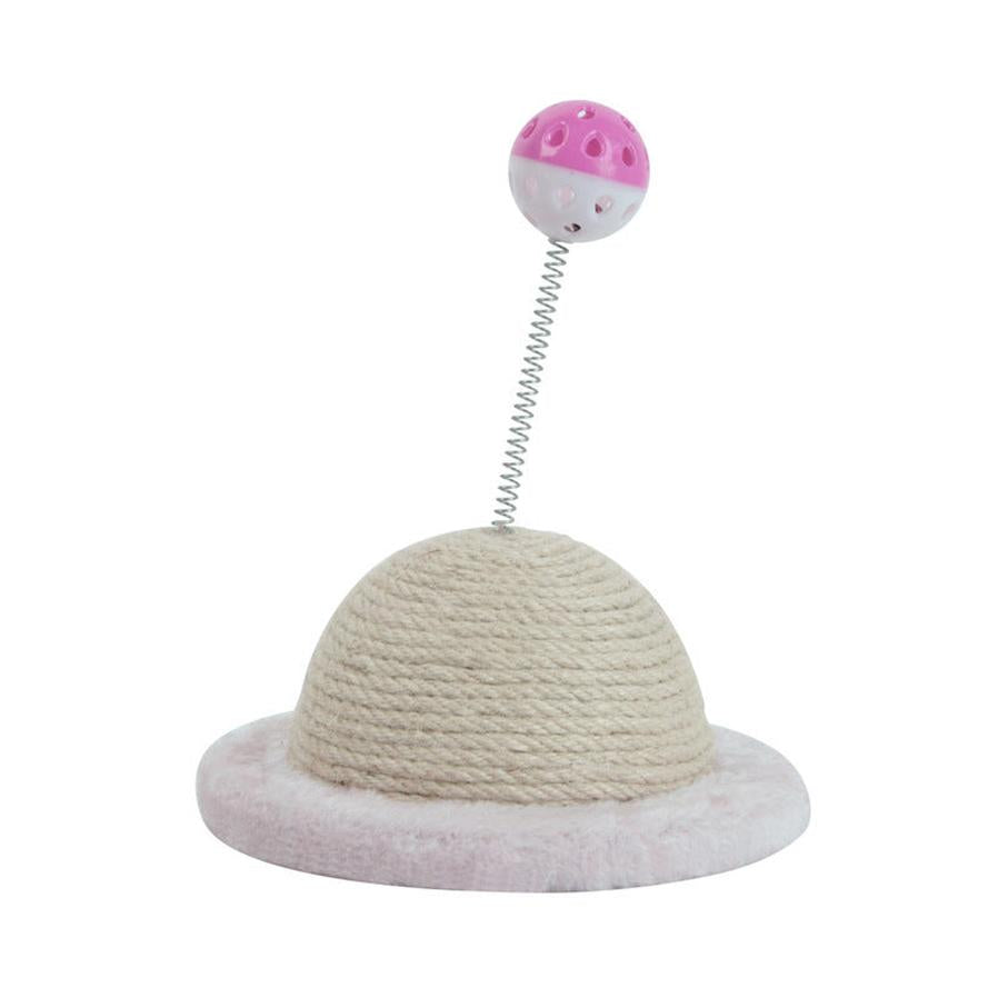 JMT-288266 Sisal Cat Claw Ball - Durable 12cm Round Scratching Toy with Plush and Foam Elements