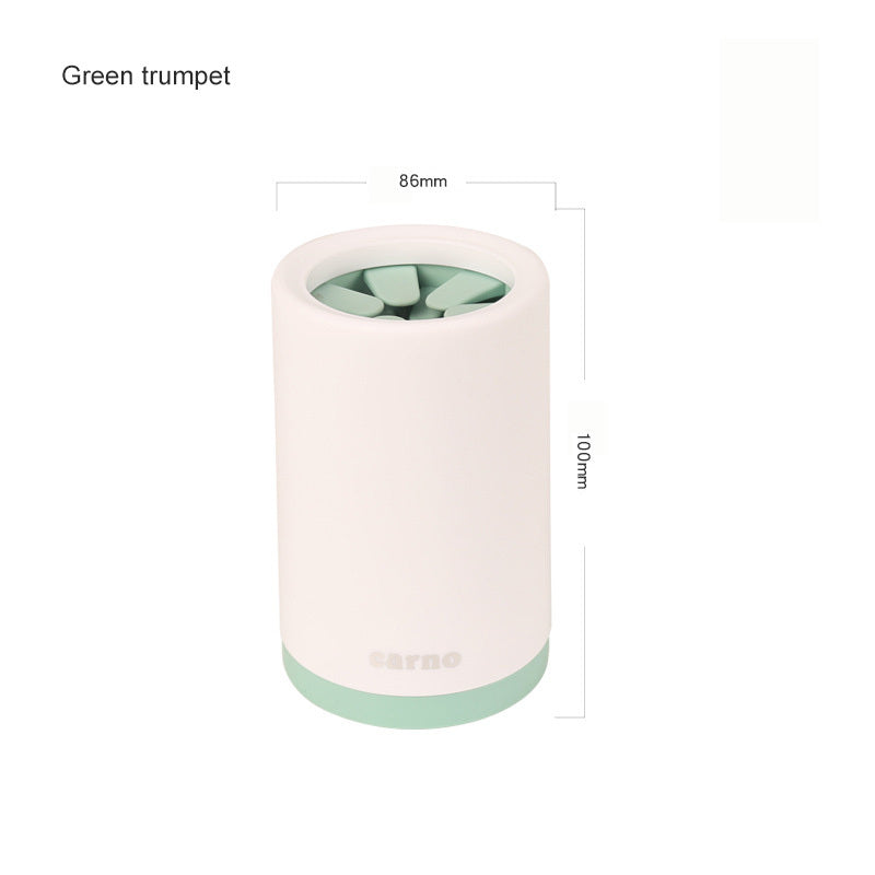 JMT-288330 Pet Foot Washing Cup - Plastic Cleaner for Small and Large Dogs in Green, Pink, and Gray