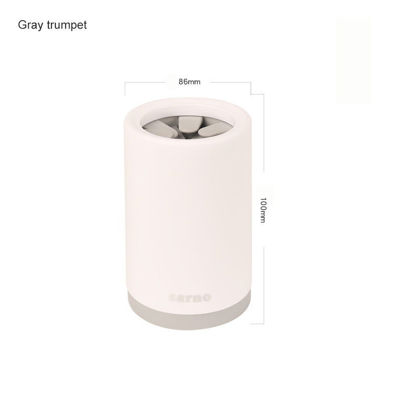 JMT-288330 Pet Foot Washing Cup - Plastic Cleaner for Small and Large Dogs in Green, Pink, and Gray