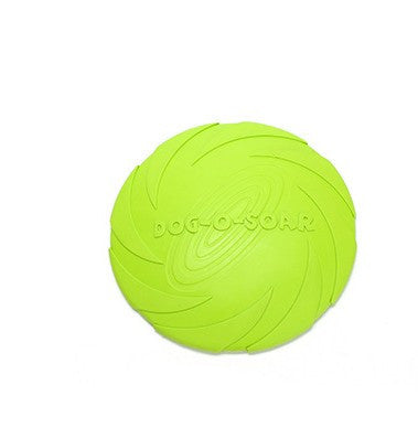 JMT-288394 Natural Rubber Dog Flying Disc – Safe Fetch Training Toy for Dogs, Durable Soft Catch Design