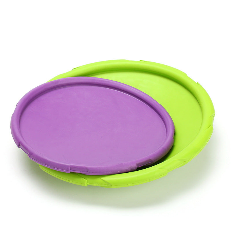 JMT-288394 Natural Rubber Dog Flying Disc – Safe Fetch Training Toy for Dogs, Durable Soft Catch Design