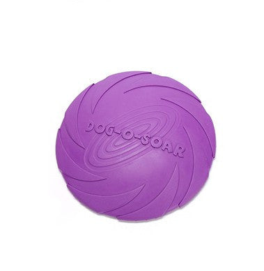 JMT-288394 Natural Rubber Dog Flying Disc – Safe Fetch Training Toy for Dogs, Durable Soft Catch Design