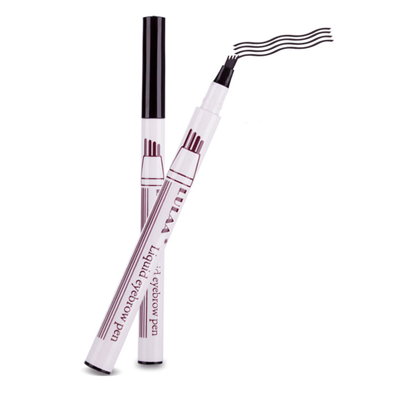 JMT-288522 Waterproof Four-Claw Eyebrow Pencil in Dark Gray - Precision Makeup Tool