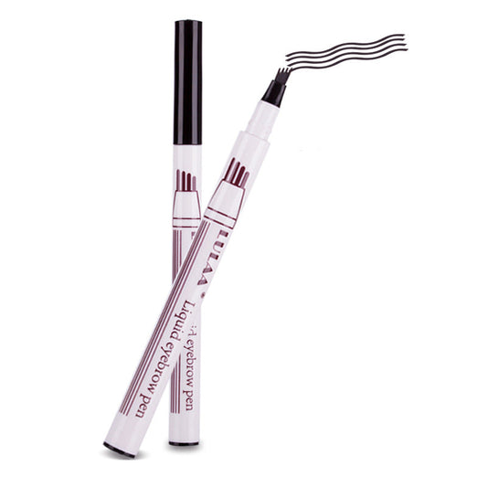 JMT-288522 Waterproof Four-Claw Eyebrow Pencil in Dark Gray - Precision Makeup Tool