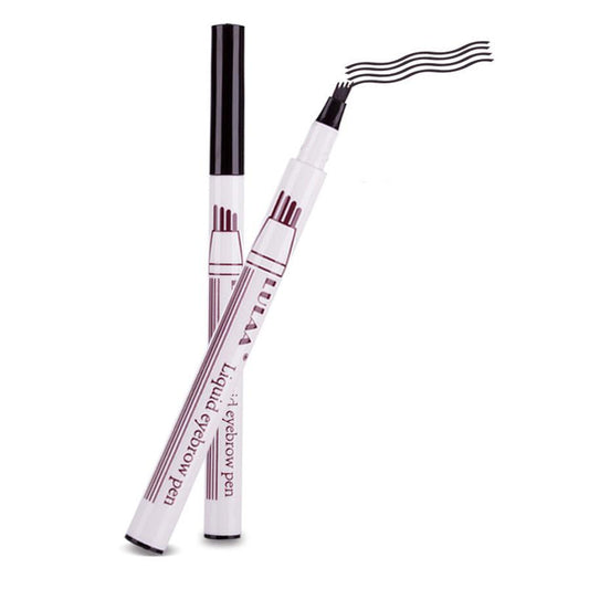 JMT-288522 Waterproof Four-Claw Eyebrow Pencil in Dark Gray - Precision Makeup Tool