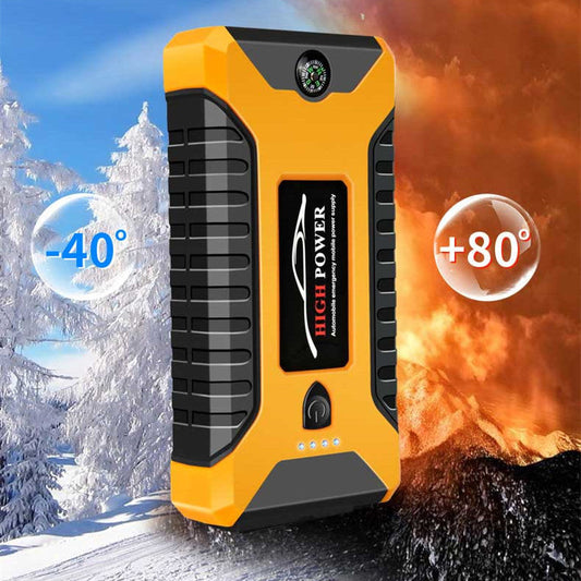 JMT-288586 Car Emergency Start Power Bank - Compact Yellow Automobile Charging Device