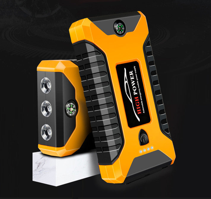 JMT-288586 Car Emergency Start Power Bank - Compact Yellow Automobile Charging Device