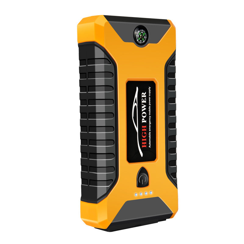 JMT-288586 Car Emergency Start Power Bank - Compact Yellow Automobile Charging Device