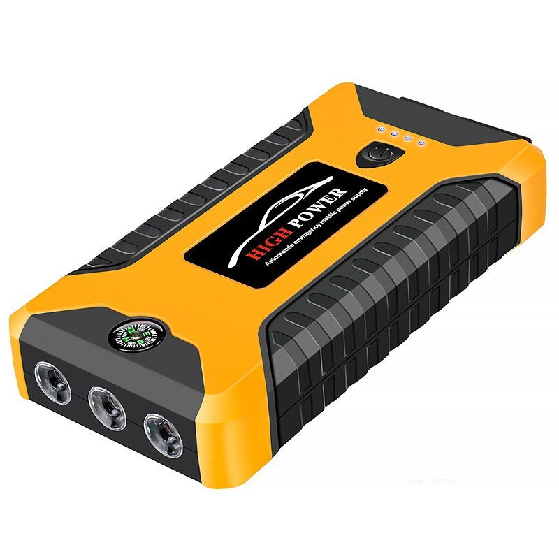 JMT-288586 Car Emergency Start Power Bank - Compact Yellow Automobile Charging Device