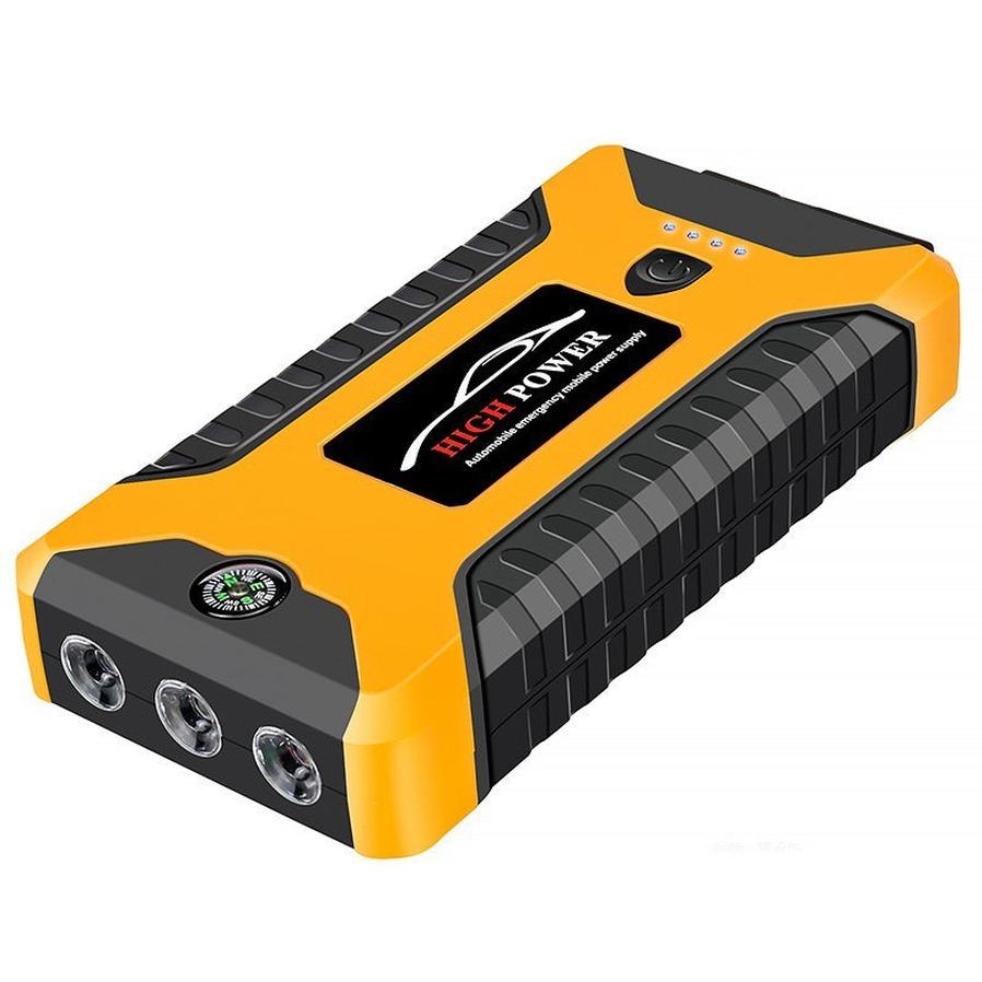 JMT-288586 Car Emergency Start Power Bank - Compact Yellow Automobile Charging Device