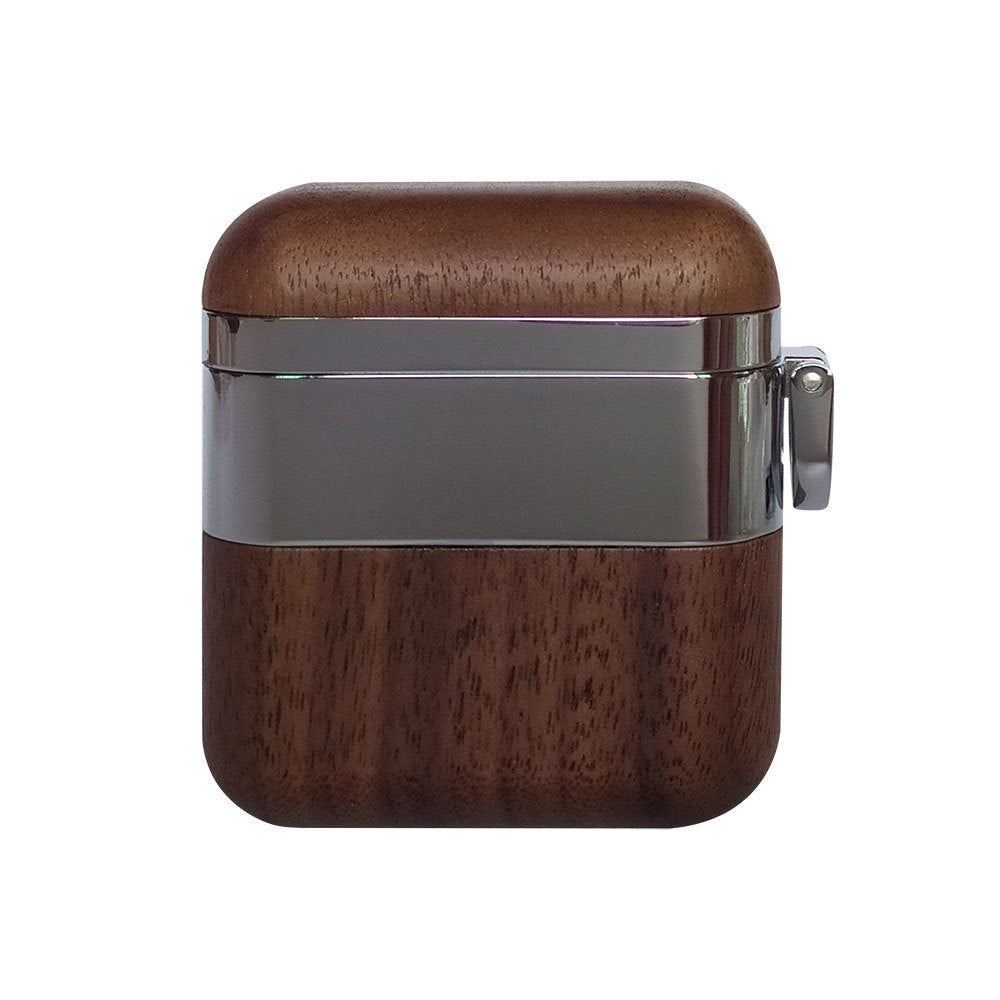 JMT-289226 Wooden Wireless Bluetooth Headset Cover Compatible with iPhone Models - Lightweight & Durable Design