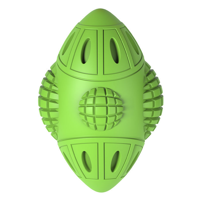 JMT-289546 Interactive Dog Toy - Space Capsule Rubber Puzzle with Vocalization and Milk Scent, Ideal for Dental Health