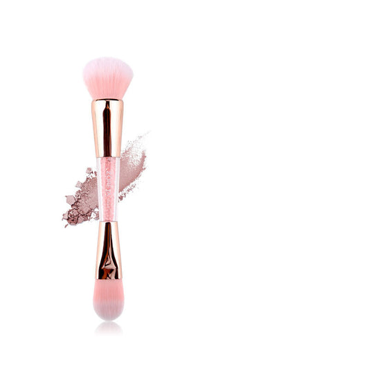 JMT-289674 Double-Ended Makeup Brush with Long Handle and Soft Fibers for Precise Application