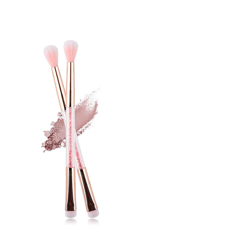 JMT-289674 Double-Ended Makeup Brush with Long Handle and Soft Fibers for Precise Application